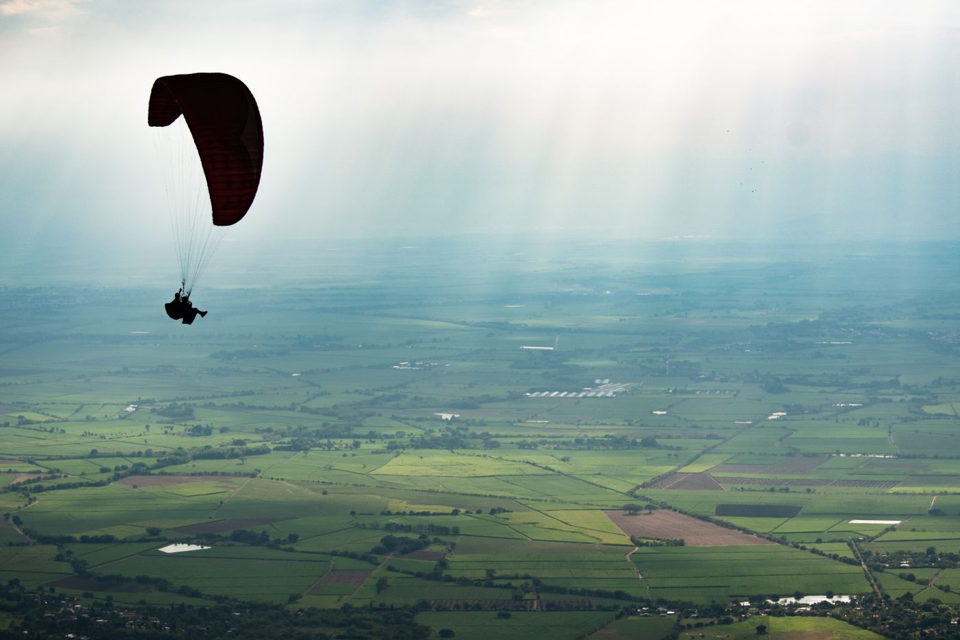 Paragliding over Phewa Lake